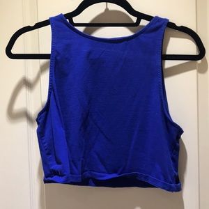 Women’s Royal Blue Crop Tank